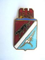 ANCIEN INSIGNE EMAILLE ARMEE AIR ESCADRON DE CHASSE 02-008 NICE A. AUGIS St.B - Armée De L'air