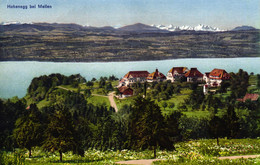 Hohenegg Bei Meilen, Rückseitiger Eindruck Der Nervenheilanstalt Hohenegg, Um 1910/20 - Meilen