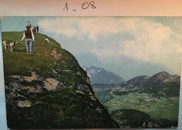 Cpa De 1913, SUISSE Point De Vue Sur SATIGNY? La Montagne Des Chèvres? Animée Avec Personnage Et Chèvres, éd RFB N°9191 - Satigny