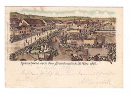 0-5305 KRANICHFELD, Nach Dem Brandunglück 1899, Bahnpost Weimar - Kranichfeld ZUG 23 - Kranichfeld