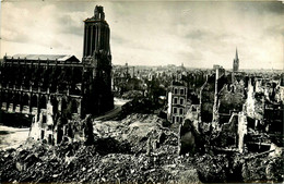 Caen * Vue Générale Et église St Pierre * Ww2 War * Bombardement - Caen