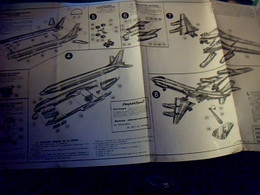 Vieux Papiers Plan Maquette Avion Douglas D C B Compagnie TAI  Ech. 1/125 Marque Heller Année 50/60? - Altri & Non Classificati