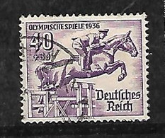 Allemagne   N ° 572 JO De Berlin Hippisme   Oblitéré   AB/ B       Voir Scans       - Zomer 1936: Berlijn