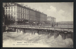 SUISSE Ca.1920: CP Ill. De Genève, Pont De La Machine - GE Geneva