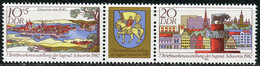 DDR - Mi 2722 / 2723 = WZd 541 □□□ ✶✶ # - 10+54-Zf-20Pf      Briefmarkenausstellung Schwerin - Unused Stamps