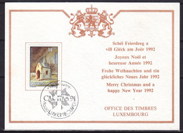Luxembourg - Carte De 1990 - Oblit Luxembourg - Chapelle - - Lettres & Documents