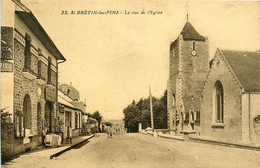 St Brévin Les Pins * La Rue De L'église * épicerie Mercerie Jeanne D'arc - Saint-Brevin-les-Pins