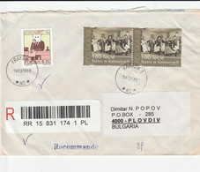 Poland 2008 Registered Letter To Bulgaria - Covers & Documents