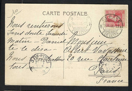 SUISSE 1908: CP Ill. De Genève Pour La France Affr. De 10c - Covers & Documents