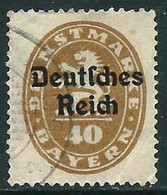 Alemania - Baviera - Serie Basica - Año1920 - Catalogo Yvert Nº 0066 - Usado - Servicios - Dienstzegels