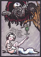 CPM Absinthe Tirage Signé 30 Exemplaires Numérotés Signés Par JIHEL Marilyn Monroe Péladan. - Fumetti