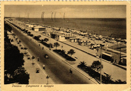 CPA AK Pescara Lungomare E Spiaggia ITALY (449843) - Pescara