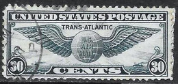 Estados Unidos - Vuelo New York- Marsella - Año1938 - Catalogo Yvert Nº 0025 - Usado - Aereo - 1a. 1918-1940 Afgestempeld