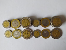 Kenya Set Of 6 Bi-metallic Coins 2*20+2*10+2*5 Shillings Price For 1 Set - Kenya