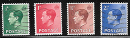 Gran Bretaña - Serie Básica - Año1936 - Catalogo Yvert N.º 0205-08 - Usado - - Usati