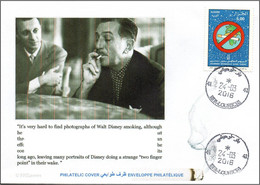 ALGERIA - 1997 - FDC - World No Tobacco Day Walt Disney Cancer Weltkrebs Tabac Tobacco Cancro Kanker Heart - Drugs