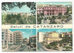 AA1056 Saluti Da Catanzaro - Panorama Vedute Multipla - Auto Cars Voitures Bus Autobus / Viaggiata 1961 - Catanzaro