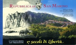 2000 SAN MARINO L6 Libretto 6 MNH ** 1700° Anniversario Della Fondazione Di San Marino - Booklets