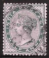 India - Inglesa - Leyenda India Postage - Año1882 - Catalogo Yvert N.º 0033 - Usado - - 1854 Compañia Británica De Las Indias