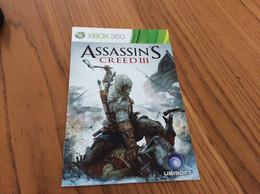 Dépliant (8 Pages) Jeu Vidéo XBOX 360 « ASSASSIN’S CREED III » - Xbox 360