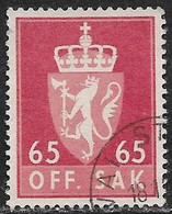 Noruega - Sellos De Servicios - Año1955 - Catalogo Yvert N.º 0082 - Usado - Servicios - Usados