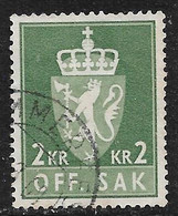 Noruega - Sellos De Servicios - Año1955 - Catalogo Yvert N.º 0088 - Usado - Servicios - Oblitérés