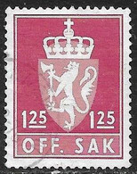 Noruega - Sellos De Servicios - Año1975 - Catalogo Yvert N.º 0098 - Usado - Servicios - Oblitérés