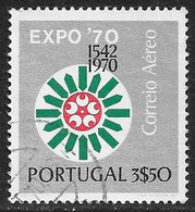 Portugal - Exposición Osaka - Año1970 - Catalogo Yvert N.º 0011 - Usado - Aéreo - Usado