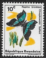 Ruanda - Mariposas - Año1965 - Catalogo Yvert N.º 0112 - Usado - - Used Stamps