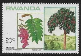 Ruanda - Arboles Y Arbustos - Año1984 - Catalogo Yvert N.º 1125 - Usado - - Gebraucht