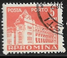 Rumania - Emisión En Parejas - Año1957 - Catalogo Yvert N.º 0122A - Usado - Taxas - Strafport