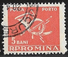 Rumania - Emisión En Parejas - Año1957 - Catalogo Yvert N.º 0122B - Usado - Taxas - Strafport