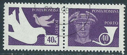 Rumania - Emisión En Parejas - Año1974 - Catalogo Yvert N.º 0136 - Usado - Taxas - Port Dû (Taxe)
