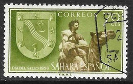 Sahara Español - Dia Del Sello - Año1956 - Catalogo Yvert N.º 0119 - Usado - - Spanische Sahara