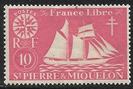 Sant Pierre Y Miquelón - Pesquero - Año1942 - Catalogo Yvert N.º 0297 - Usado - - Oblitérés