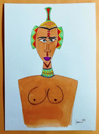 09442 Acquerello - Atmosfere Del Corno D'Africa - Donna - Watercolours