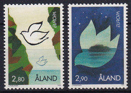 MiNr. 100 - 101  Finnland Alandinseln1995, 5. Mai. Europa: Frieden Und Freiheit Postfrisch/**/MNH - Aland