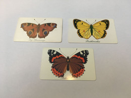 (1 A 20) Phonecard - Germany  - (3 Phonecard)  Butterfly - Mariposas