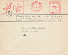 EMA U111 Bruxelles 1952 – Office National Suisse De Tourisme – Skieur, Sport D’hiver En Suisse - ...-1959