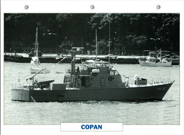 (25 X 19 Cm) (10-9-2021) - U - Photo And Info Sheet On Warship - Honduras Navy - Copan - Bateaux