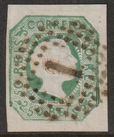 Portugal 1855 Sc 7 Mi 7 Yt 7 Used "1" (Lisboa) Cancel Thin - Used Stamps