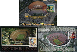 USA United States 1996 / 2002 3 Maximum Card Football Sport Stadium - Cartoline Maximum