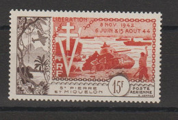 Saint Pierre Et Miquelon 1954 Anniversaire De La Libération PA 22 1 Val ** MNH - Unused Stamps