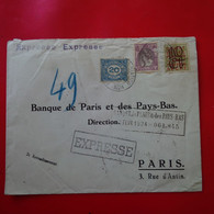LETTRE AMSTERDAM BANQUE DE PARIS POUR POUR EXPRESSE 1924 - Brieven En Documenten