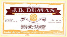 Buvard J.B.Dumas à St.Etienne (Loire). Bretelles, Ceintures, Cravates, écharpes .... - Textilos & Vestidos