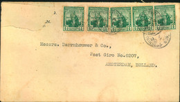 1920, Letter With Multiple Franking From PORTO OF SPAIN To Holland. - Trindad & Tobago (1962-...)