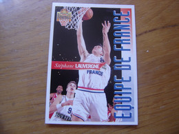 1995 Carte Basketball Panini STEPHANE LAUVERGNE Equipe De France FFBB Basket - Sonstige & Ohne Zuordnung