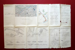 Planimetria Generale Impianto Medio Tagliamento Somplago Tolmezzo 1956 - Unclassified