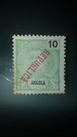 ERROS E VARIEDADES - ANGOLA - SOBRECARGA INVERTIDA - Unused Stamps