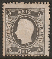 Portugal 1867 Sc 25 Mi 25 Yt 26 MNG(*) Toning Spots/crease At Top - Unused Stamps